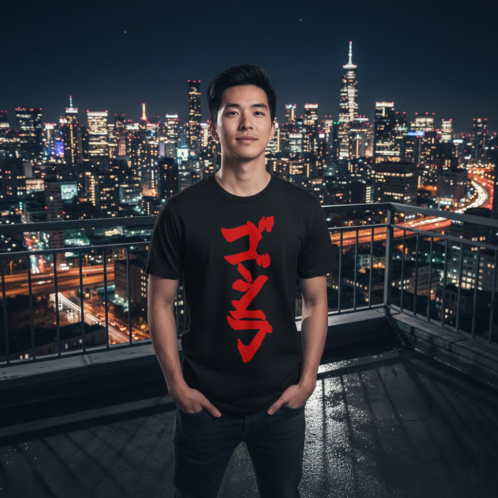 GODZILA KANJI T-Shirt - Image 3