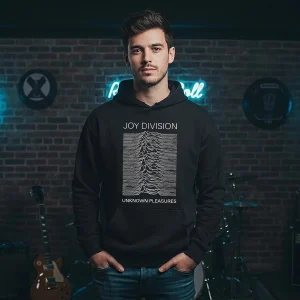 Joy Division - Unknown Pleasures Hoodie - Image 3