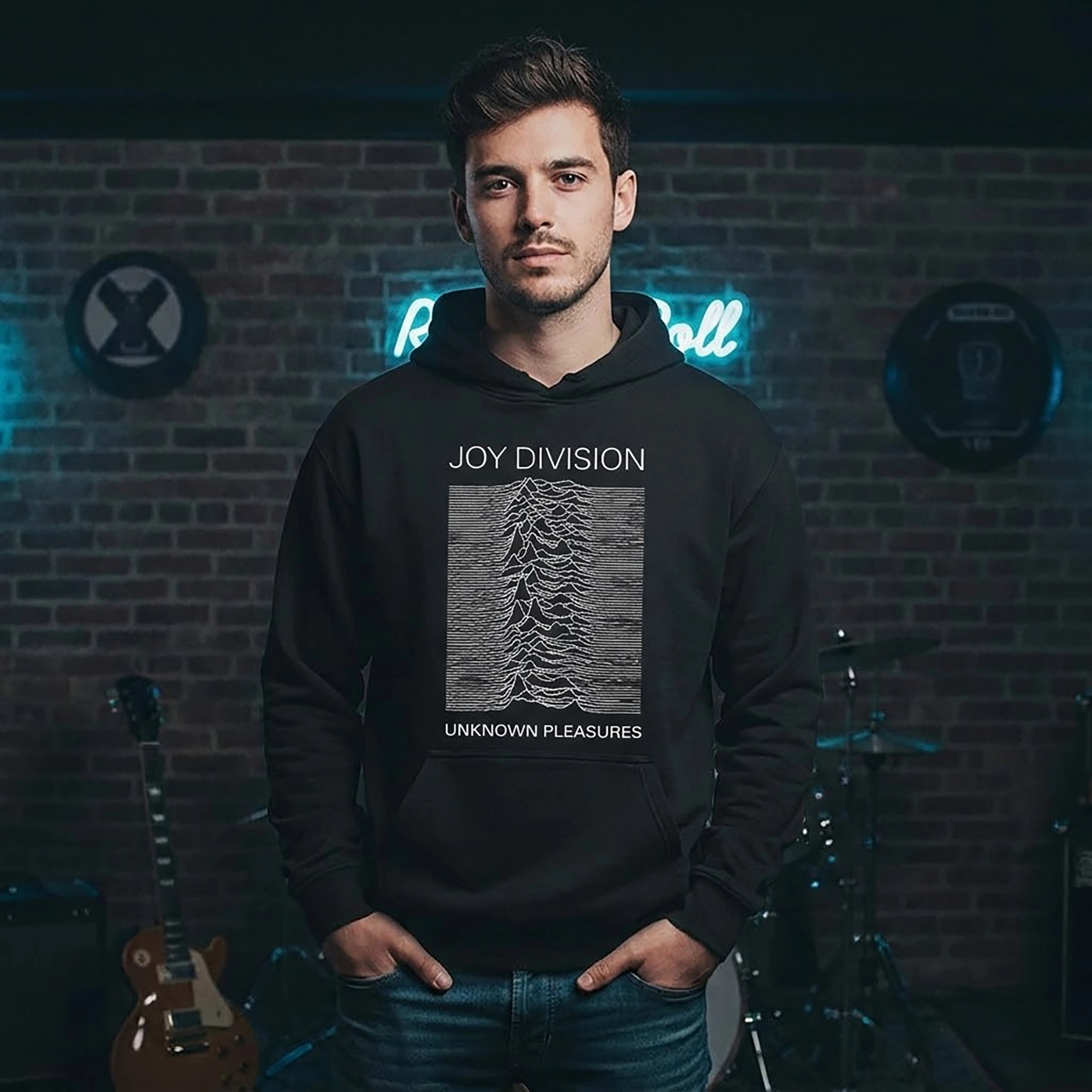 Joy Division - Unknown Pleasures Hoodie - Image 3