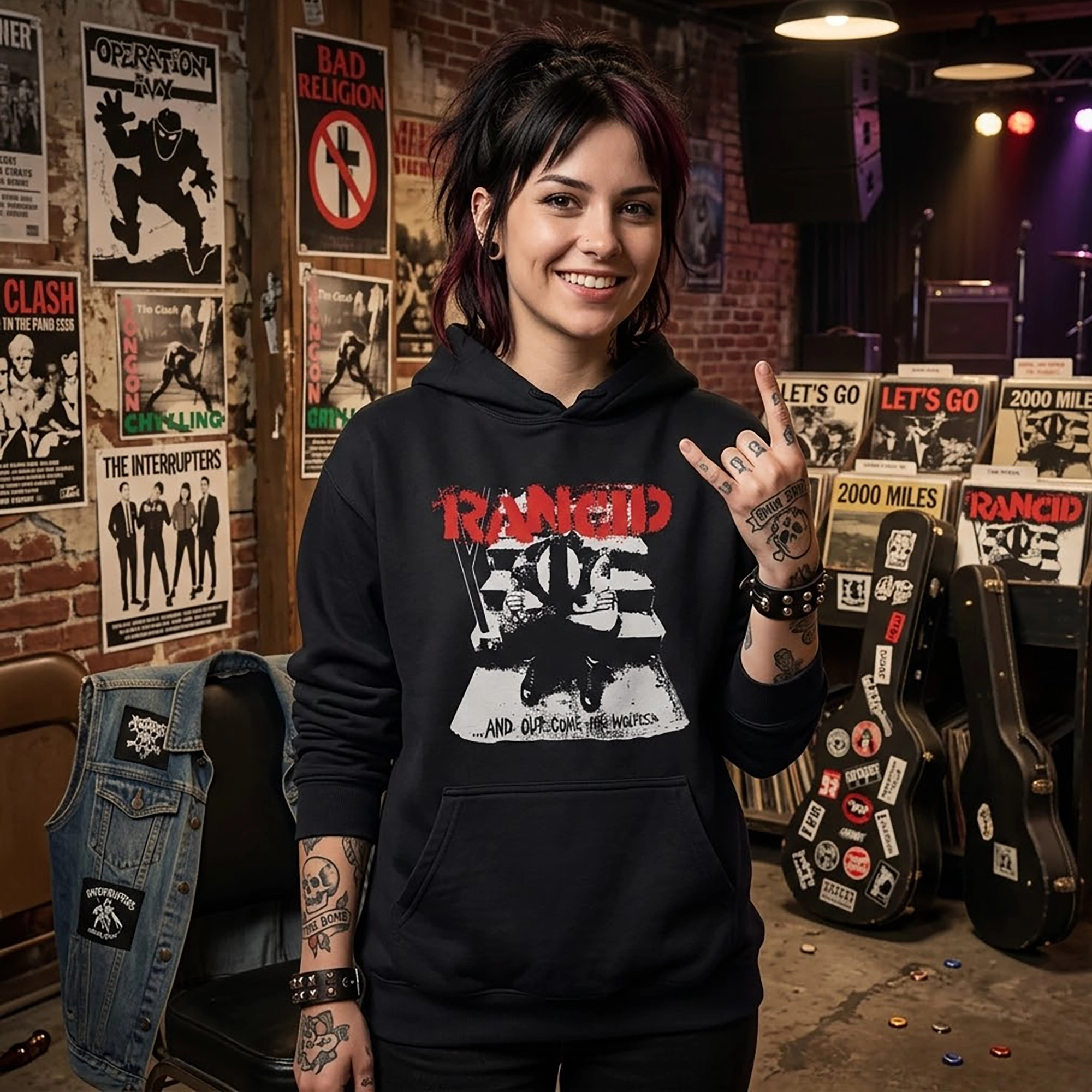 Rancid - And Out Come The Wolves Hoodie - Image 3