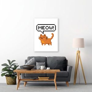 Meow 8 bit Poster - Image 3