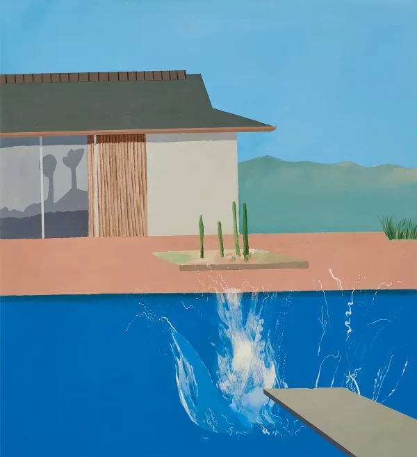 David Hockney - The Splash 1966 Canvas Print