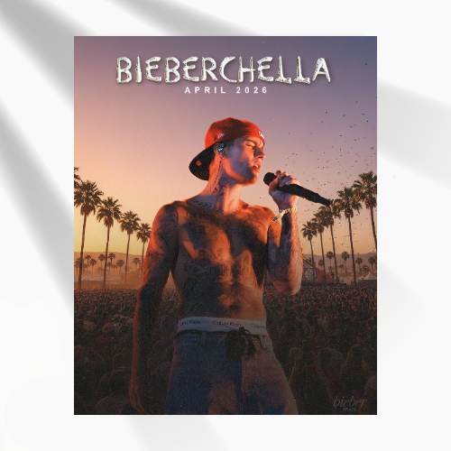 Justin Bieber Coachella 2026 Poster