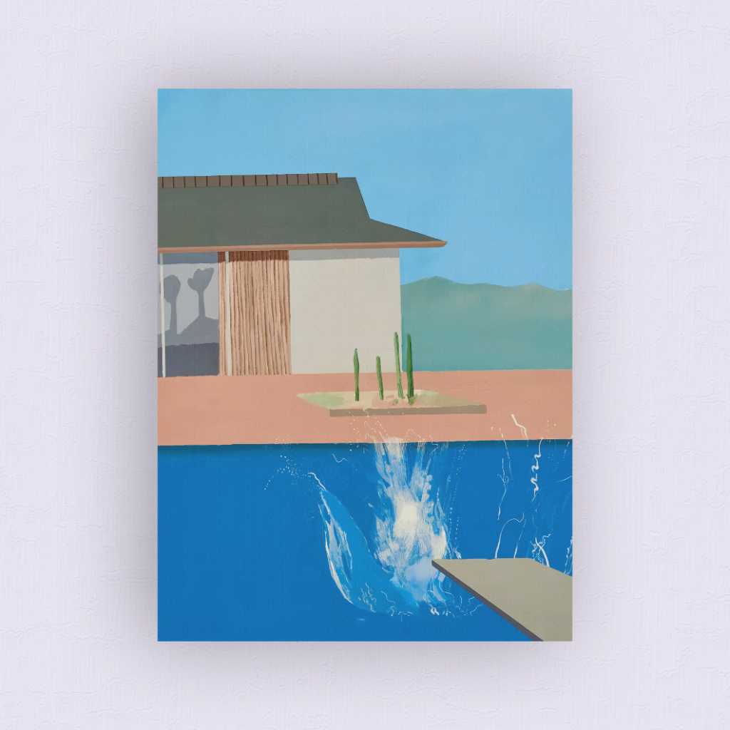 David Hockney - The Splash 1966 Canvas Print