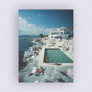 Slim Aarons Eden Roc Pool 1976 Canvas Print - Image 2